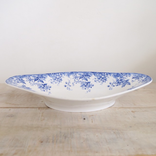 アンティーク オーバル皿 ラヴィエ ALPHAND U&C SARREGUEMINES製