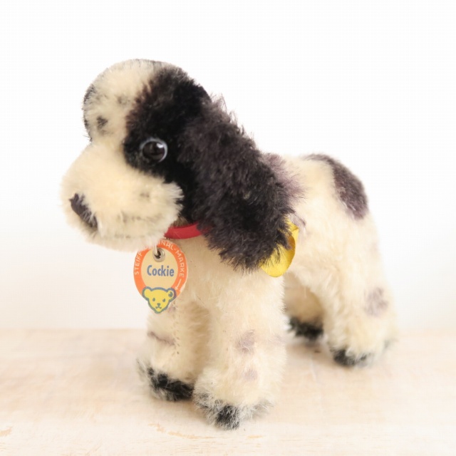 アンティーク シュタイフ コッカースパニエル Steiff Cockie 12cm