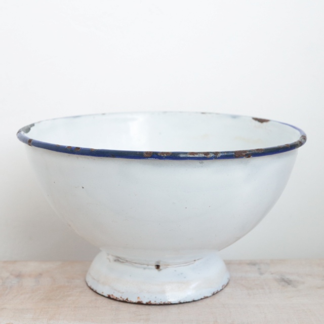 アンティーク ホウロウ カフェオレボウル フランス