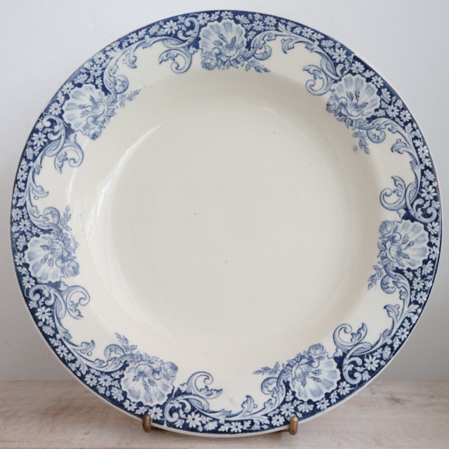 アンティーク プレート 深皿 MONTESPAN フランス サラン製 SALINS