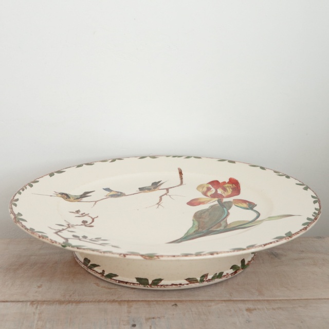 ⭐️フランスアンティーク⭐️コンポティエ⭐️花と小鳥⭐️ ⭐️フランスアンティーク⭐️コンポティエ⭐️花と小鳥⭐️
