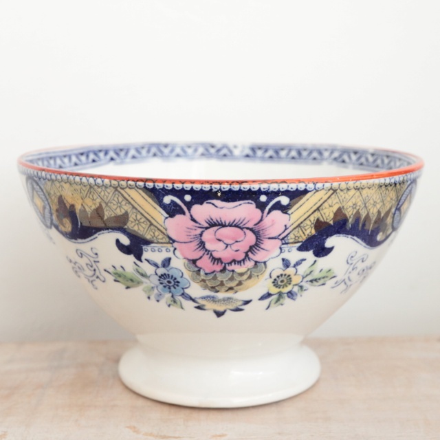 アンティーク カフェオレボウル フランス クレイユモントロー製 Creil Montereau