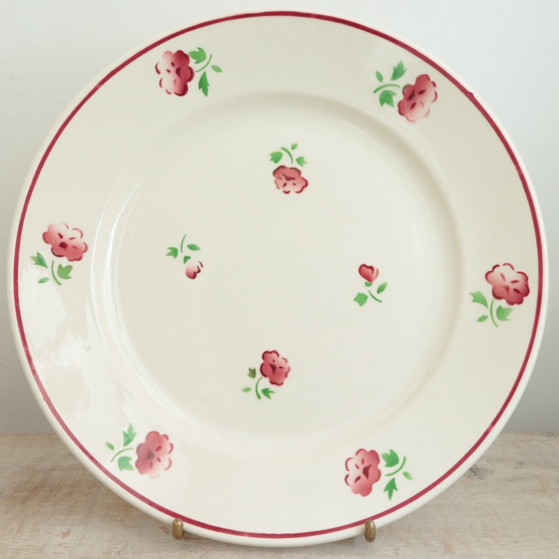 アンティーク プレート JEAN 皿 フランス バドンヴィレー製 Badonviller