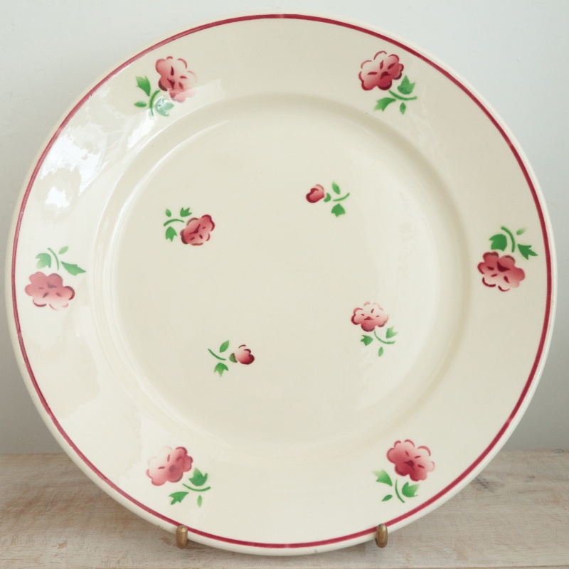 アンティーク プレート JEAN 皿 フランス バドンヴィレー製 Badonviller