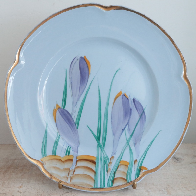 スージークーパー パープルクロッカス デザートプレート SUSIE COOPER