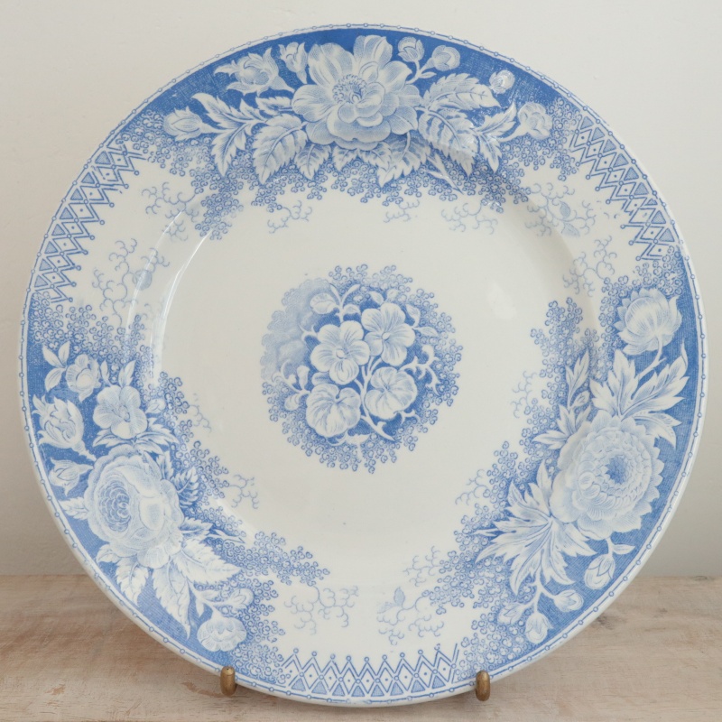 アンティーク プレート JARDINIERE 皿 フランス サルグミンヌ製 U&C SARREGUEMINES