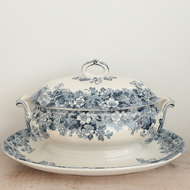 アンティーク ソーシエール RECAMIER フランス サルグミンヌ製 U&C SARREGUEMINES & DIGOIN