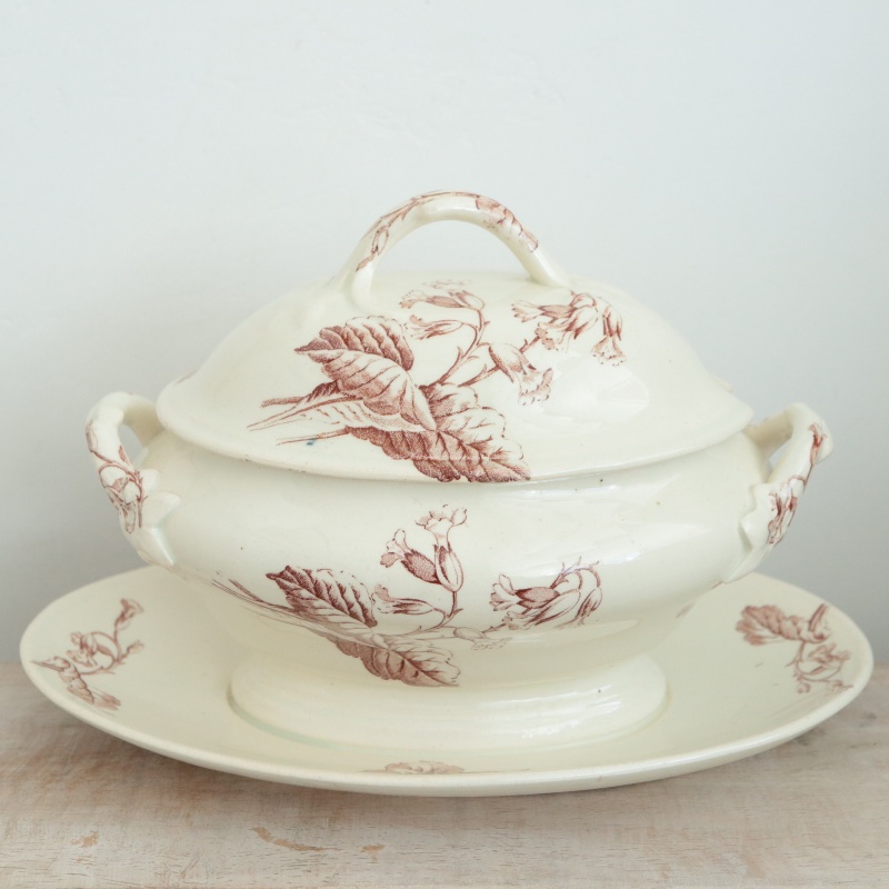 アンティーク ソーシエール PRIMEVERE フランス リュネヴィル製 KG Luneville