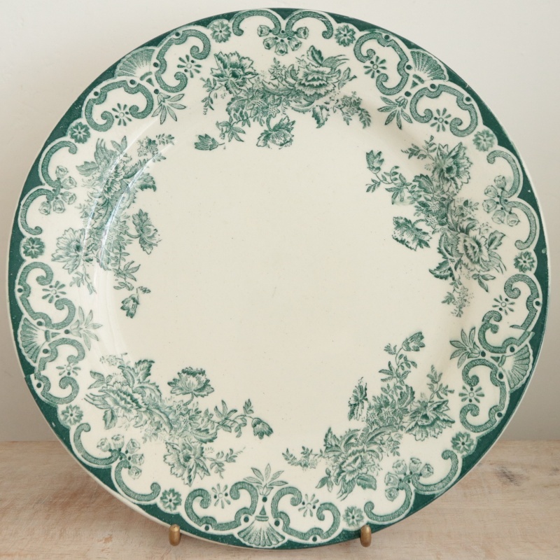 アンティーク プレート ANGLAIS 皿 フランス ボルドー製 L BERTRAND BORDEAUX