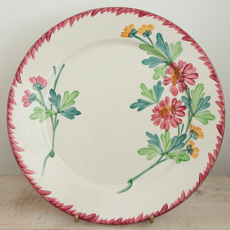 アンティークプレート コルマール 皿 COLMAR フランス サルグミンヌ製 Utzschneider & Cie Sarreguemines