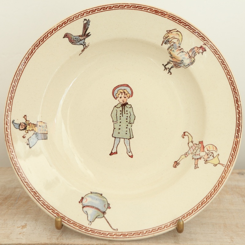 フランスアンティーク U＆Cサルグミンヌ スーププレート 深皿 ”VEGA