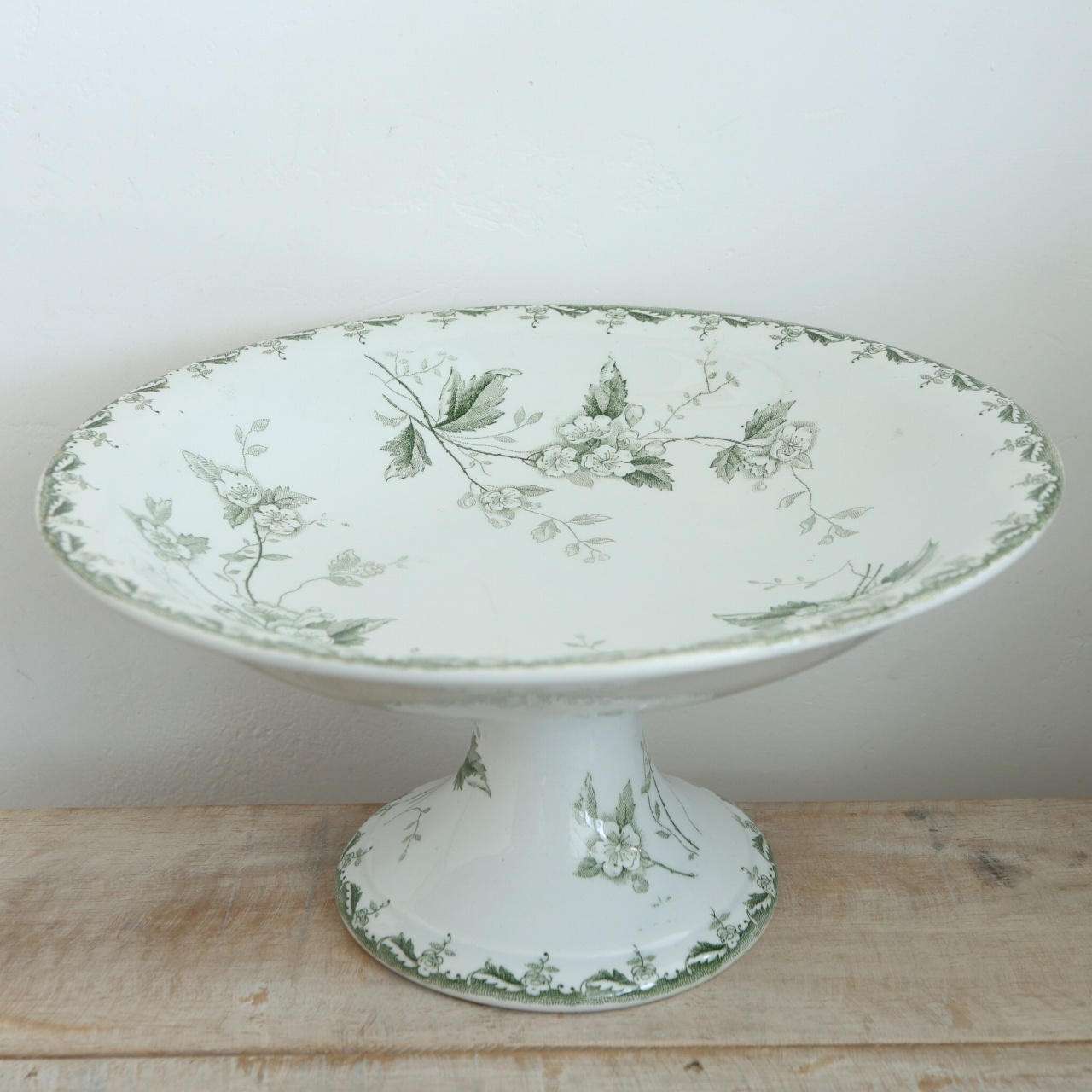 アンティーク コンポティエ ロゼット ROSETTE フランス サンタマン製 SAINT AMAND