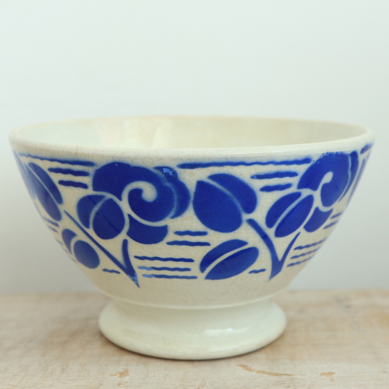 アンティーク カフェオレボウル フランス リュネヴィル製 K&G Luneville