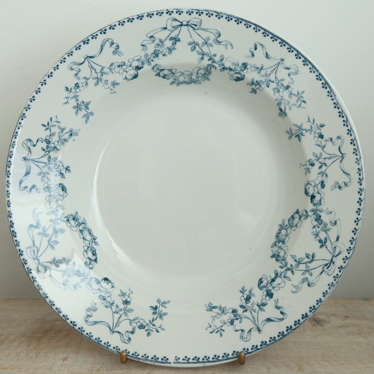 アンティークプレート モーツァルト 深皿 MOZART フランス サルグミンヌ製 U&C SARREGUEMINES