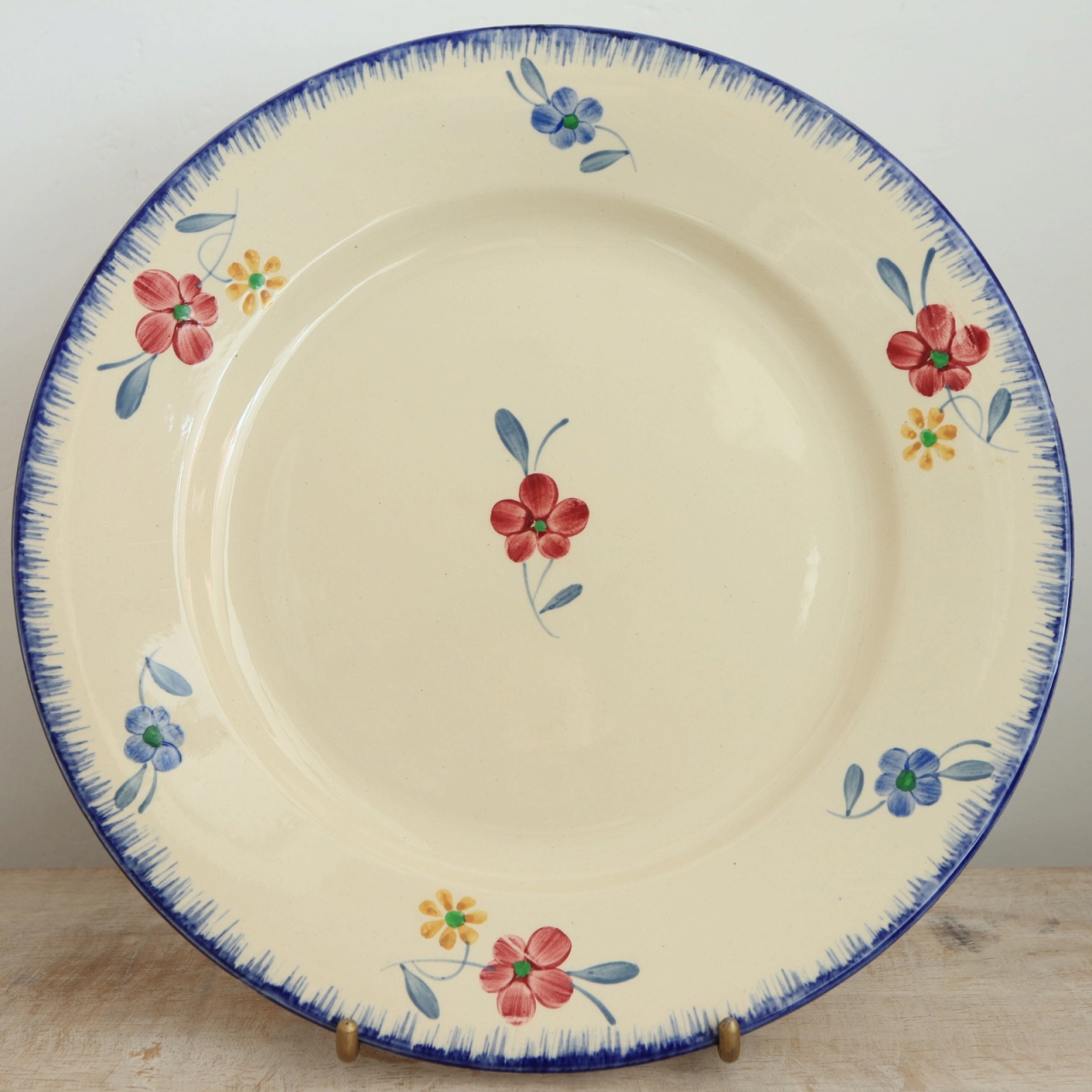 アンティーク プレート 皿 フランス サルグミンヌ製 MARY LOU DIGOIN SARREGUEMINES