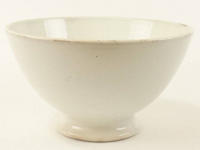 アンティーク カフェオレボウル 白 Choisy le Roi製