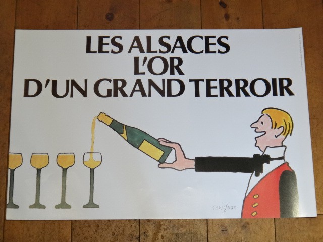 Savignac サヴィニャックポスター LES ALSACES L'OR D'UN GRAND TERROIR