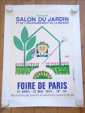 FOIRE DE PARIS 1974 ビンテージポスター