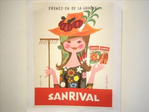 Alain Gauthier アラン・ゴティエ SANRIVAL ビンテージポスター