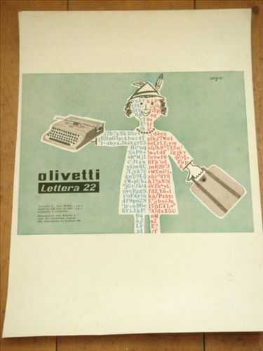 olivetti 雑誌広告切り抜き サヴィニャック