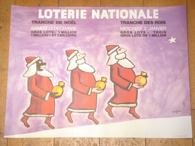 サヴィニャックビンテージポスター LOTERIE NATIONALE