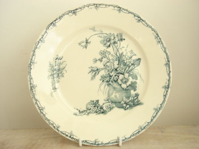 アンティークデザート皿 KG Luneville CHAMPETRE
