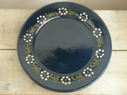 スフレンハイム焼き 花柄 デザートプレート