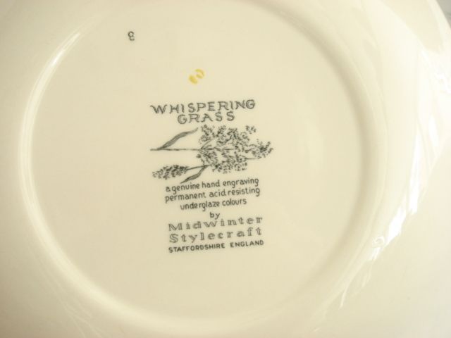 ミッドウィンター MIDWINTER Whispering Grass ディナー皿