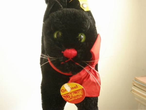 アンティーク シュタイフ Steiff 黒猫のTom Cat Lサイズ
