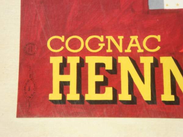 OMNES COGNAC HENNESSY ビンテージポスター