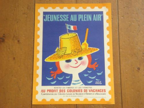 Jeunesse au plein air1967 ビンテージポスター エルベ・モルバン