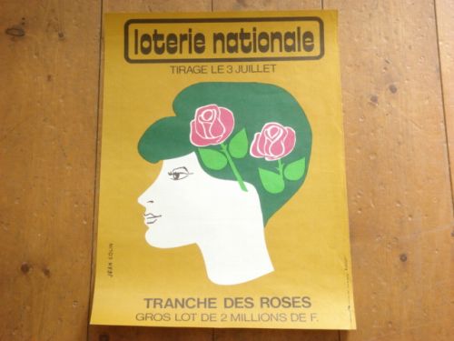 loterie nationale ビンテージポスター ジャン・コラン