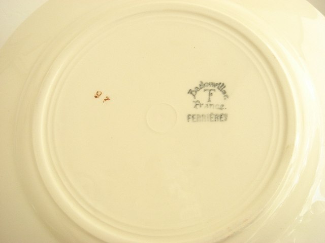 アンティーク皿 FERRIERES Badonviller製