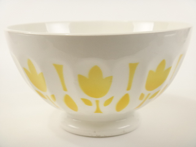 アンティークカフェオレボウル チューリップ Digoin & Sarreguemines製