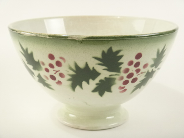 ヒイラギのアンティークカフェオレボウル HOUX SAINT AMAND製