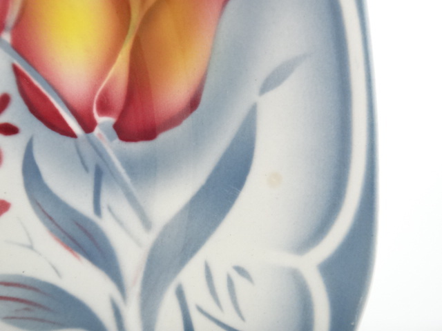 チューリップのアンティーク皿 OTTO DIGOIN SARREGUEMINES製