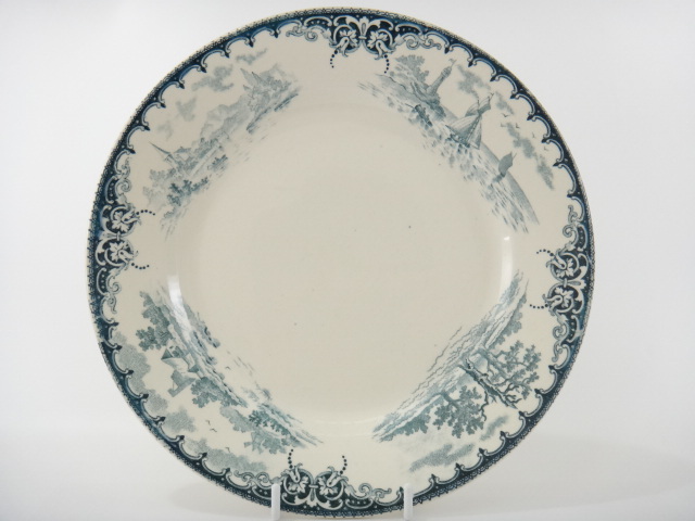 アンティーク皿 Rue turbigo 78 Choisy le Roi製