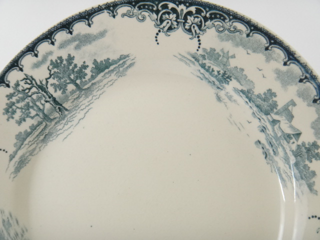 アンティーク皿 Rue turbigo 78 Choisy le Roi製