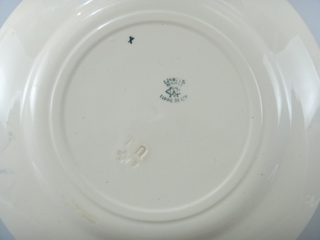 アンティーク皿 鳥 モントロー LINOTTE Creil et Montereau製