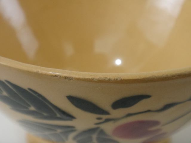 アンティーク カフェオレボウル チェリー BADONVILLER製