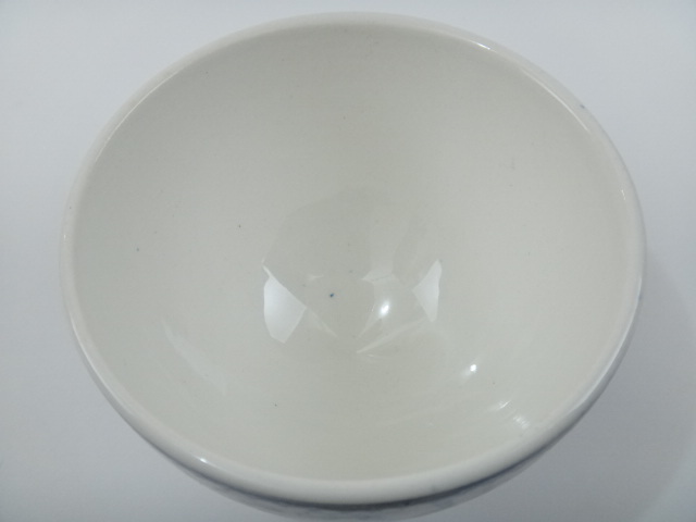 アンティーク カフェオレボウル 農園 ブルー FERMES BFK製