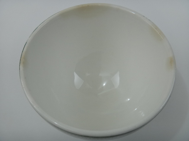 アンティーク カフェオレボウル アルプス グリーン ALPES BFK製