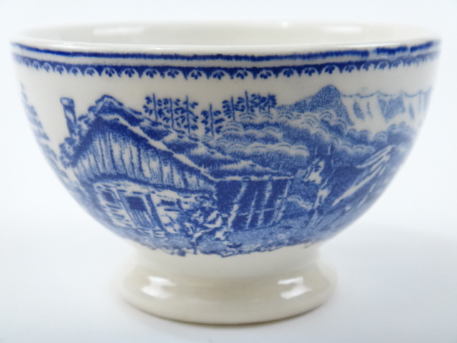 アンティーク カフェオレボウル アルプス ブルー ALPES BFK製