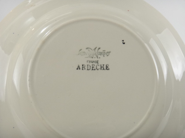 アンティーク皿 ARDECHE SARREGUEMINES製