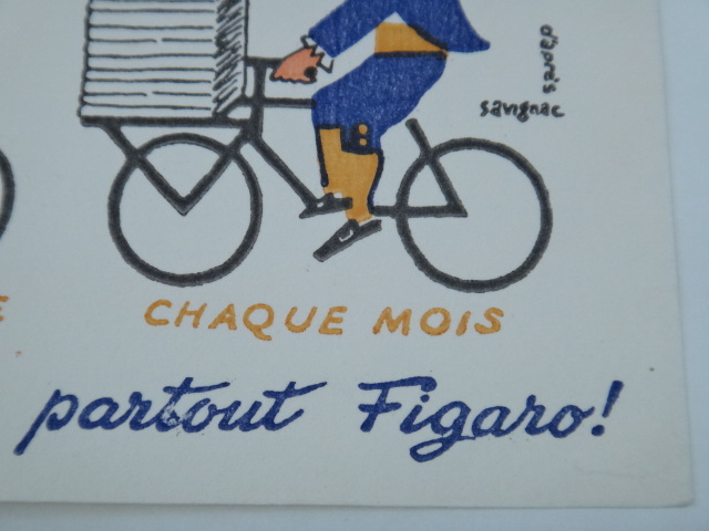 特別額装品/レイモン・サヴィニャック/Le Figaro/Savignac 特別額装品/レイモン・サヴィニャック/Le Figaro/Savignac
