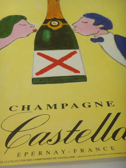 サヴィニャック シャンパン カステラーヌ ポスター Savignac CHAMPAGNE DE CASTELLANE