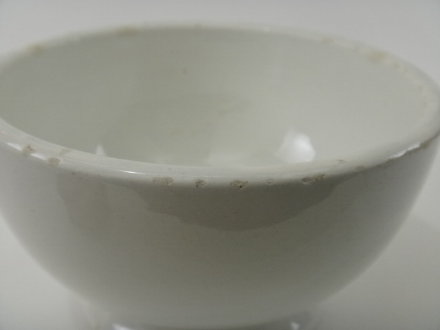 フランス アンティーク カフェオレボウル 白 Creil et Montereau製