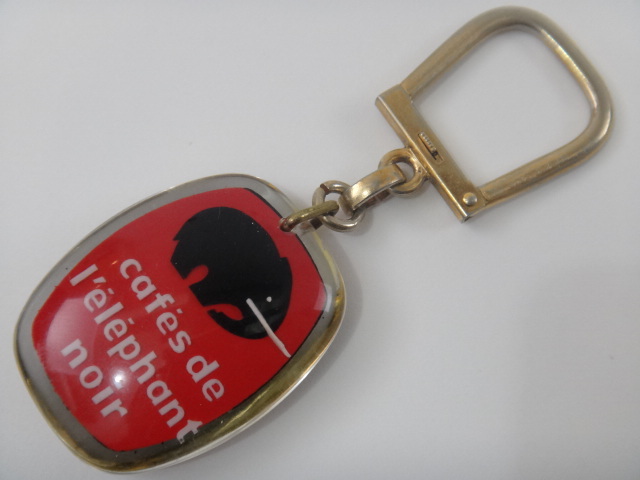 ブルボンキーホルダー コーヒー 黒ゾウ cafes de l'elephant noir