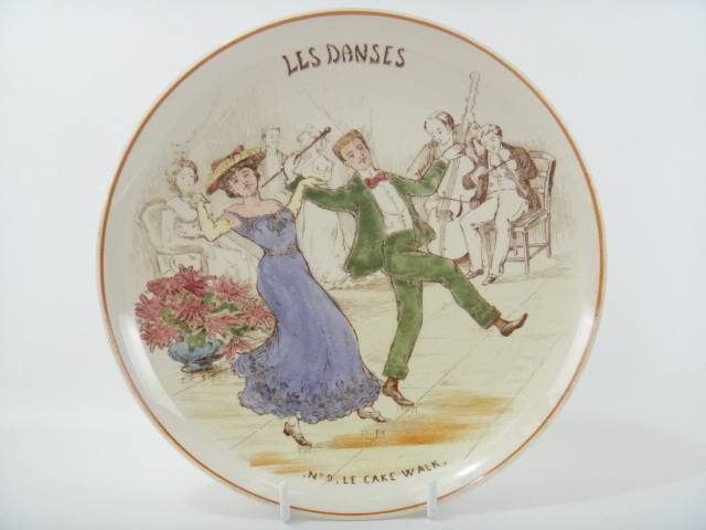 フランス アンティーク皿 LES DANSES Creil et Montereau製