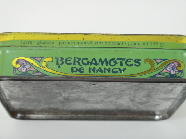 フランス アンティーク キャンディー缶 BERGAMOTES DE NANCY